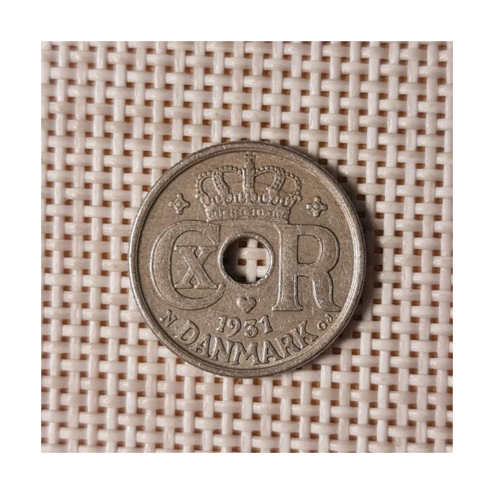 Denmark 10 Øre 1931 KM-822 VF