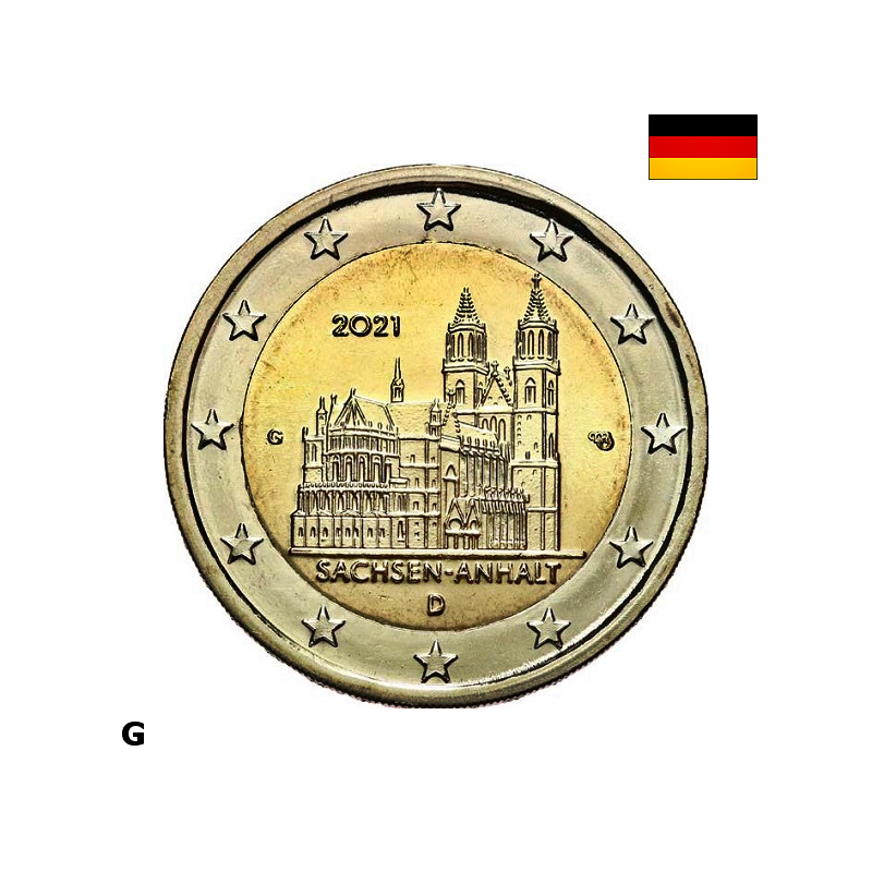 Germany 2 Euro 2021 G "Saxony-Anhalt" UNC