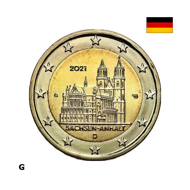 Germany 2 Euro 2021 G "Saxony-Anhalt" UNC