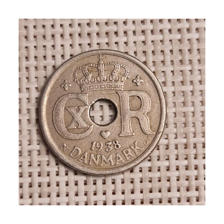 Denmark 10 Øre 1938 KM-822 VF