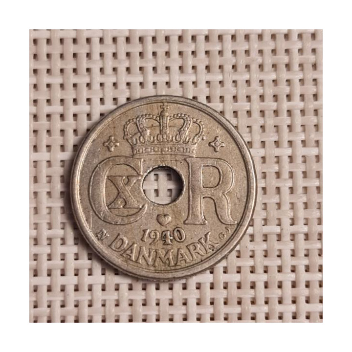 Denmark 10 Øre 1940 KM-822 VF