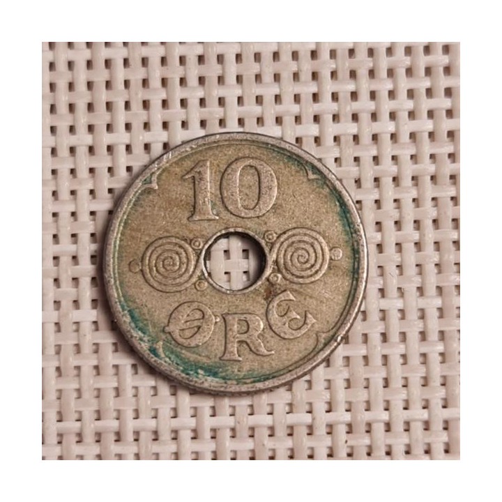 Denmark 10 Øre 1941 KM-822 VF