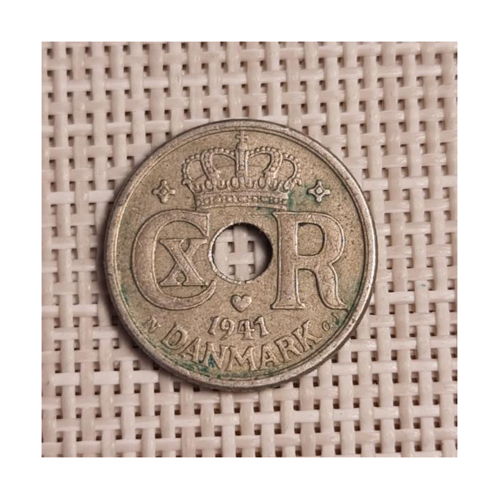Denmark 10 Øre 1941 KM-822 VF