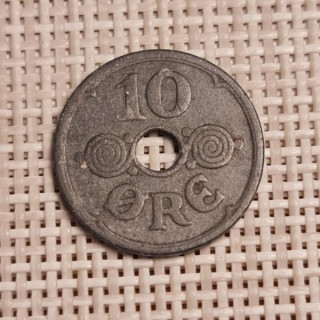 Denmark 10 Øre 1941 KM-822a VF