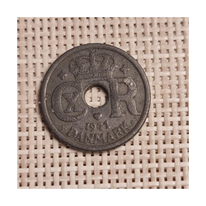 Denmark 10 Øre 1941 KM-822a VF