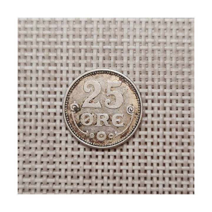 Denmark 25 Øre 1913 KM-815 VF