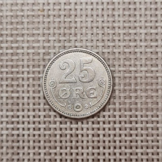 Denmark 25 Øre 1913 KM-815 XF