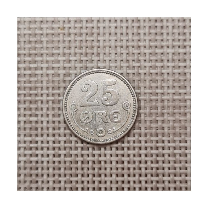 Denmark 25 Øre 1913 KM-815 XF