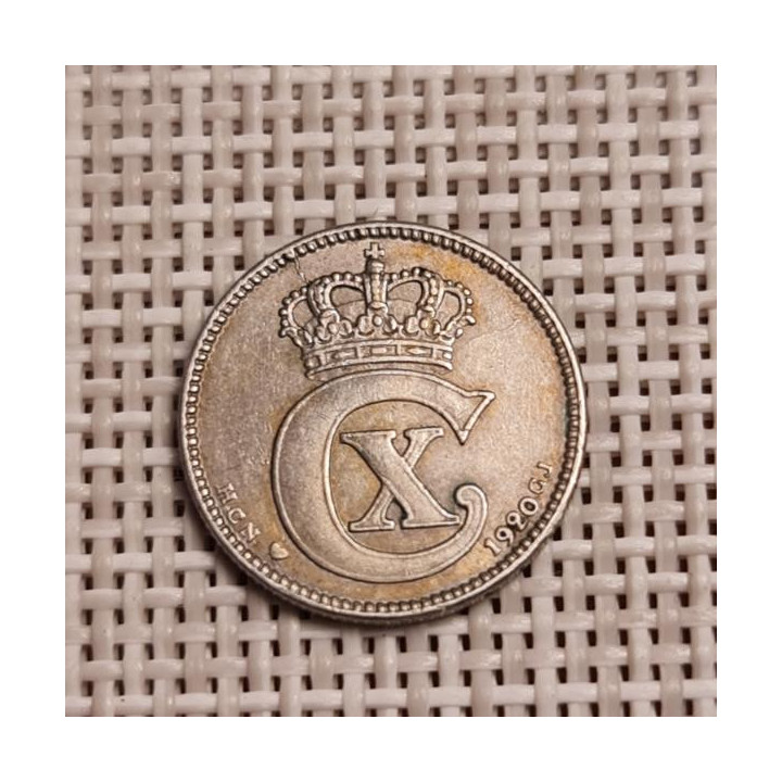 Denmark 25 Øre 1920 KM-815a VF