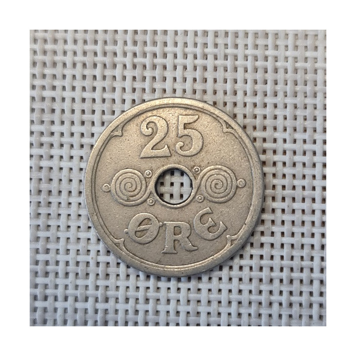Denmark 25 Øre 1926 KM-823 VF