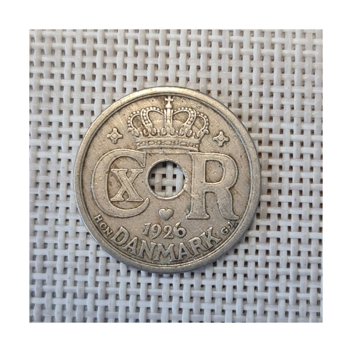 Denmark 25 Øre 1926 KM-823 VF