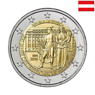 Austria 2 Euro 2016 "National Bank" UNC