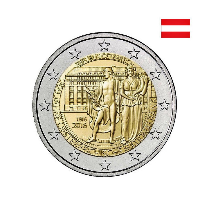 Austria 2 Euro 2016 "National Bank" UNC