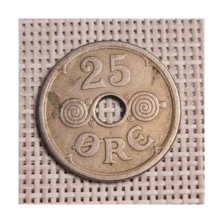 Denmark 25 Øre 1930 KM-823 VF