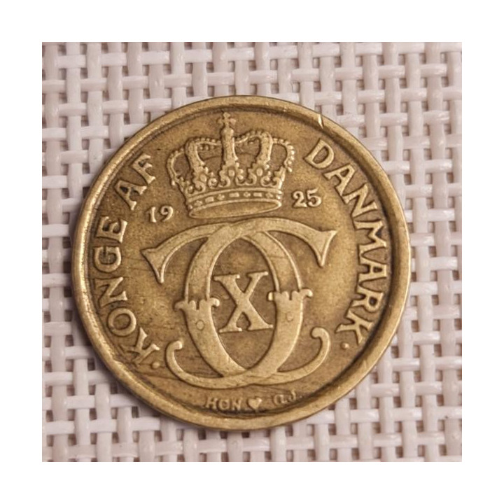 Denmark ½ Krone 1925 KM-831 VF