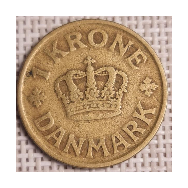 Denmark 1 Krone 1925 KM-824 VF