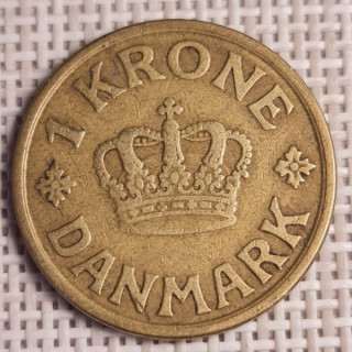 Denmark 1 Krone 1926 KM-824 VF