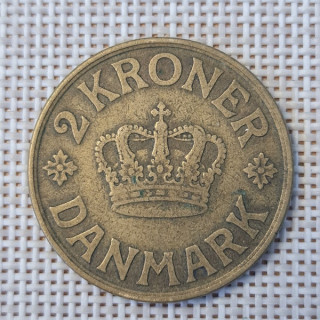 Denmark 2 Kroner 1925 KM-825 VF
