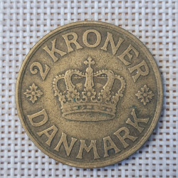 Denmark 2 Kroner 1925 KM-825 VF