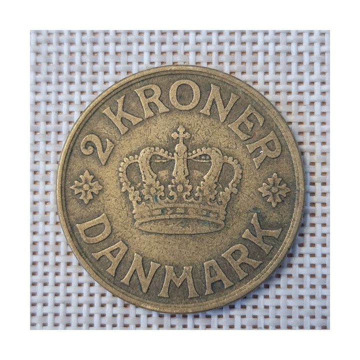 Denmark 2 Kroner 1925 KM-825 VF
