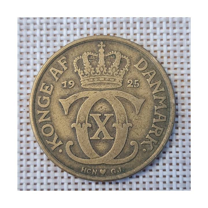 Denmark 2 Kroner 1925 KM-825 VF