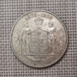 Denmark 2 Kroner 1930 "King Christian X" KM-829 VF