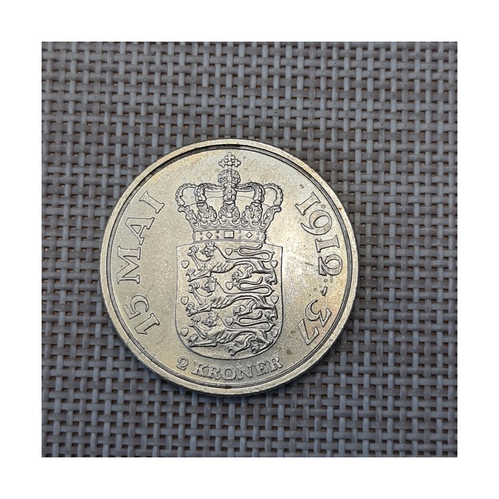 Denmark 2 Kroner 1937 "Reign" KM-830 XF