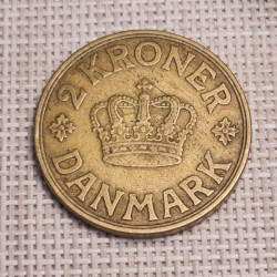 Denmark 2 Kroner 1939 KM-825 VF