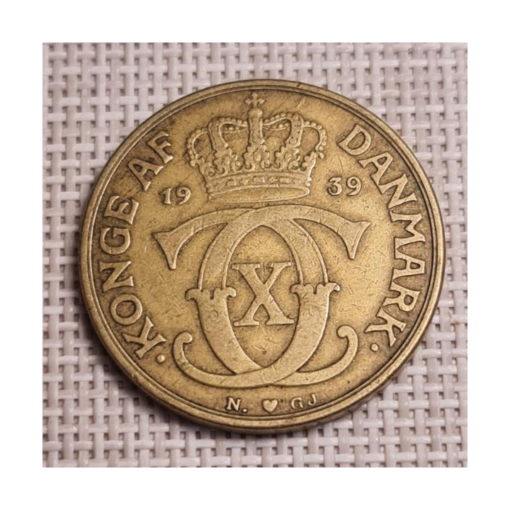 Denmark 2 Kroner 1939 KM-825 VF