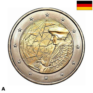 Germany 2 Euro 2022 A "Erasmus (ERA)" UNC