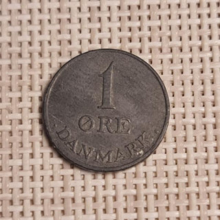 Denmark 1 Øre 1950 KM-839 VF
