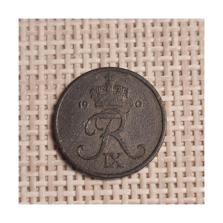 Denmark 1 Øre 1950 KM-839 VF