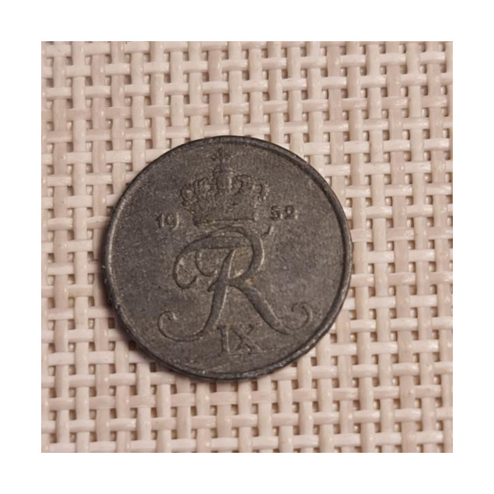 Denmark 1 Øre 1952 KM-839 VF