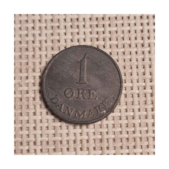 Denmark 1 Øre 1954 KM-839 VF
