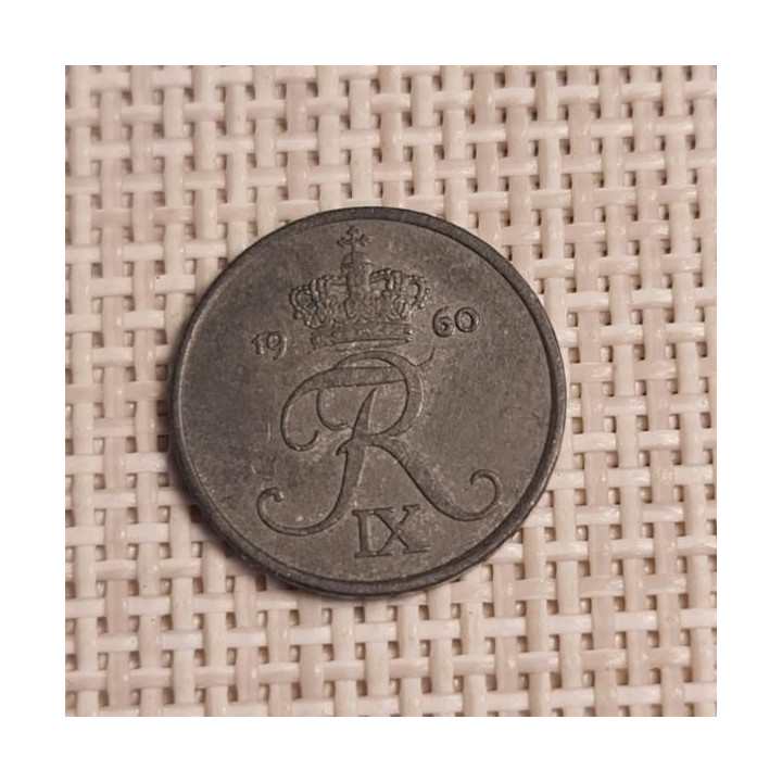 Denmark 1 Øre 1960 KM-839 VF
