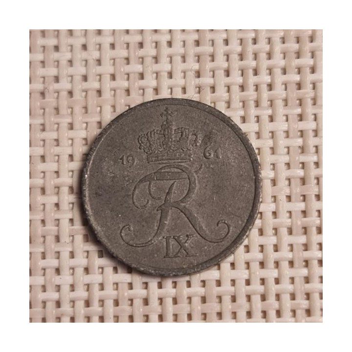 Denmark 1 Øre 1961 KM-839 VF