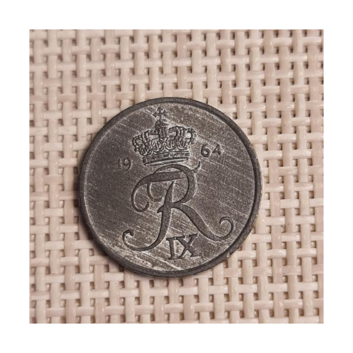 Denmark 1 Øre 1964 KM-839 VF