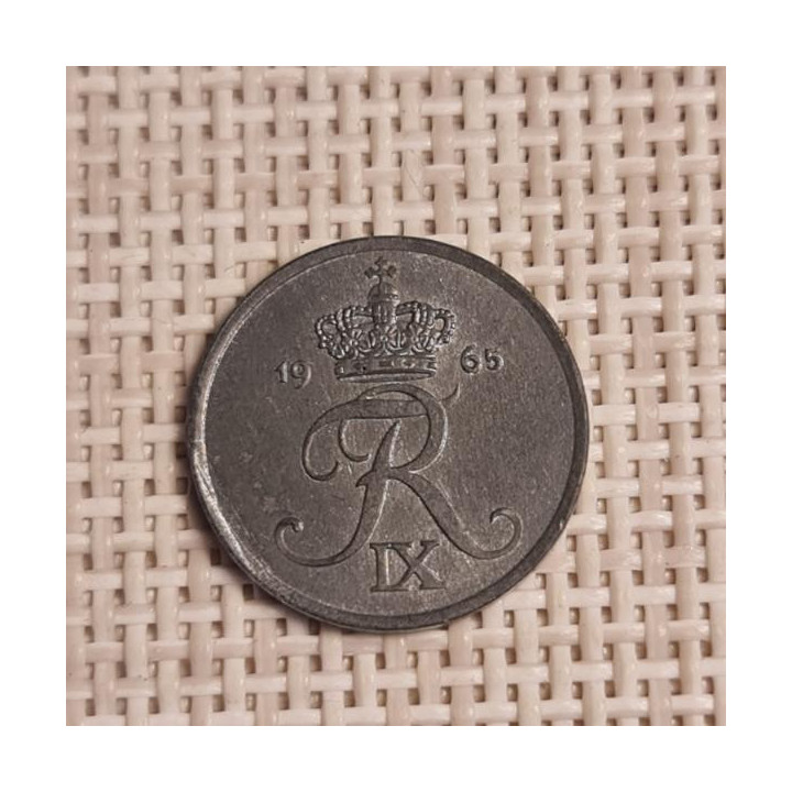 Denmark 1 Øre 1965 KM-839 VF