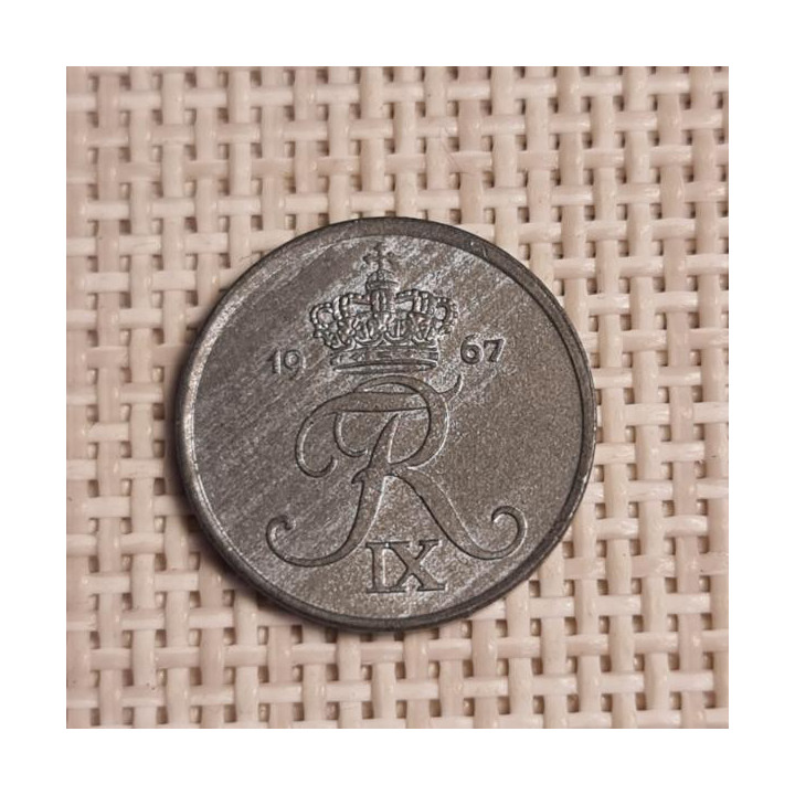 Denmark 1 Øre 1967 KM-839 VF