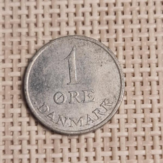 Denmark 1 Øre 1972 KM-839 VF