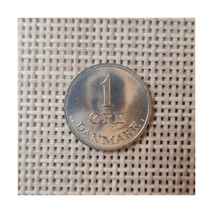 Denmark 1 Øre 1972 KM-839 UNC