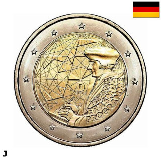 Germany 2 Euro 2022 J "Erasmus (ERA)" UNC