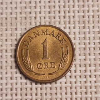 Denmark 1 Øre 1963 KM-846 XF