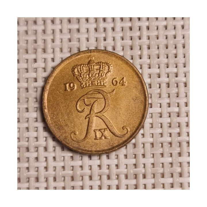 Denmark 1 Øre 1964 KM-846 XF