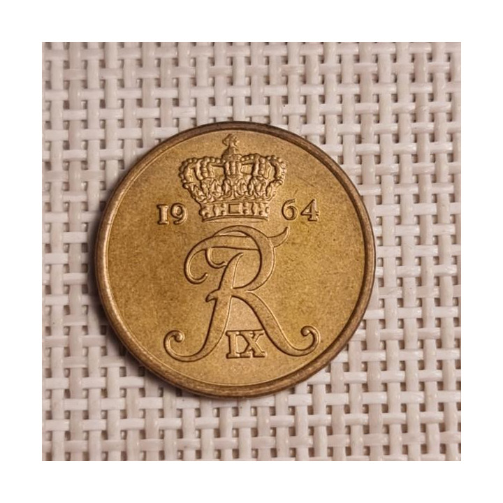 Denmark 2 Øre 1964 KM-847 XF