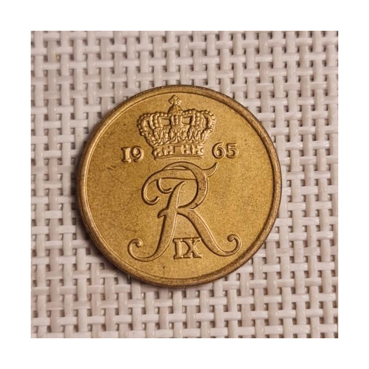 Denmark 2 Øre 1965 KM-847 XF