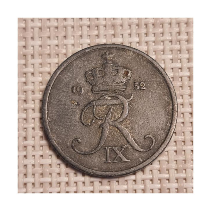 Denmark 2 Øre 1952 KM-840 VF