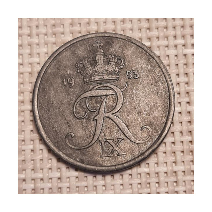 Denmark 2 Øre 1953 KM-840 VF