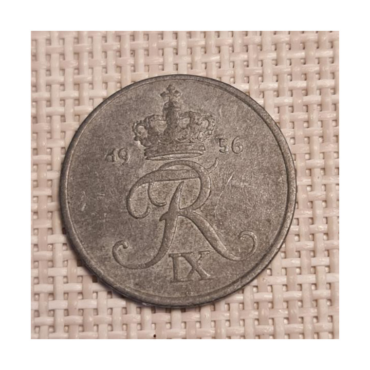 Denmark 2 Øre 1956 KM-840 VF