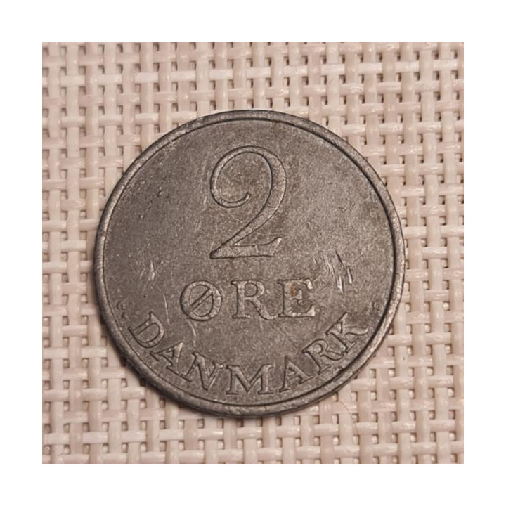 Denmark 2 Øre 1957 KM-840 VF
